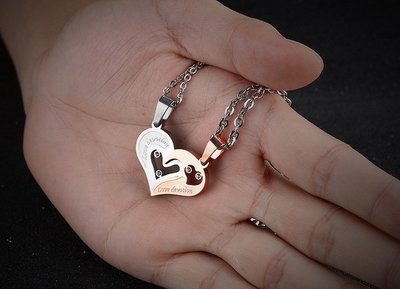 halve hartjes ketting halve hartjes ketting